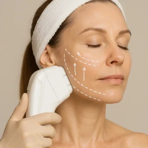 Woman having HI-FU to reduce wrinkles call LA LIPO Longbridge Now!