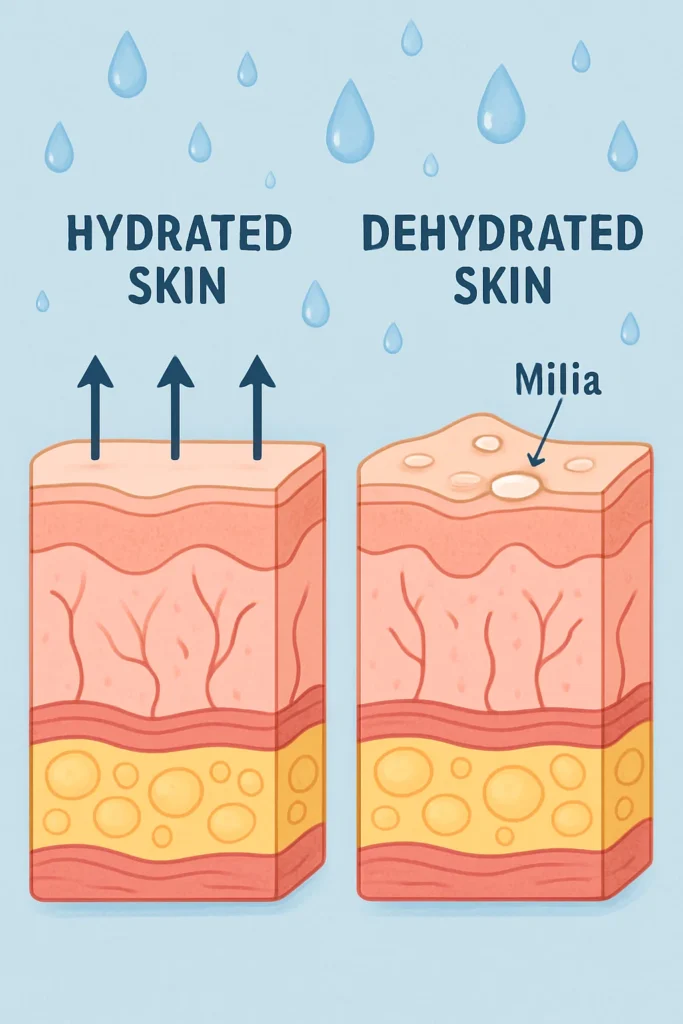 The importance of hydration and milia production Longbridge