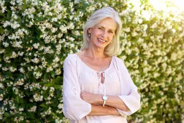 Older woman happy with urinary incontinence treatment Longbridge